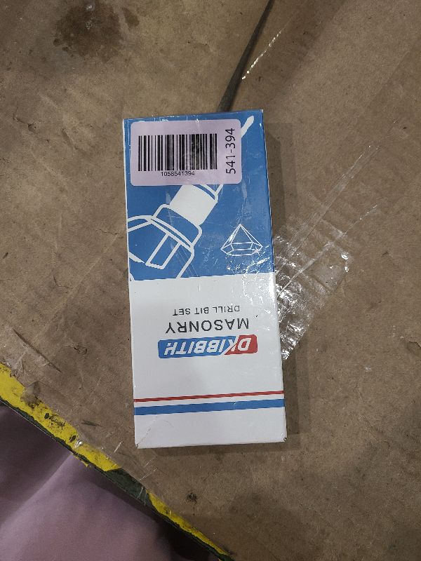 Photo 1 of 10 Piece Masonry Drill Bits for Tile Glass Ceramic Wall Brick Stone Soft-Metal Wood, Concrete Drill Bit Set,Carbide Tungsten Steel Alloy