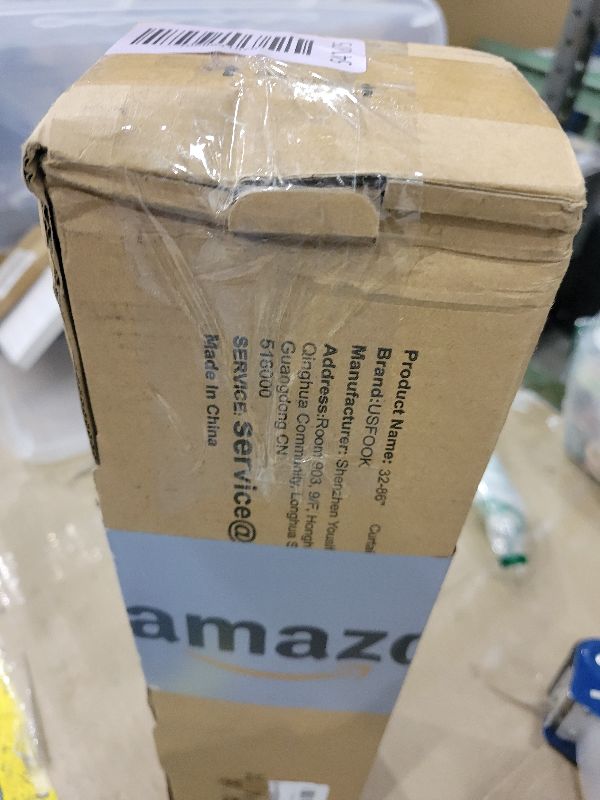 Photo 1 of 2 Pack Black Curtain Rods No Drilling 48 to 84 inch, USFOOK 5/8 Inches No Drill Curtain Poles for windows with 3M Adhesive Brackets, Renter Friendly Drapery Rods with Round Finials
