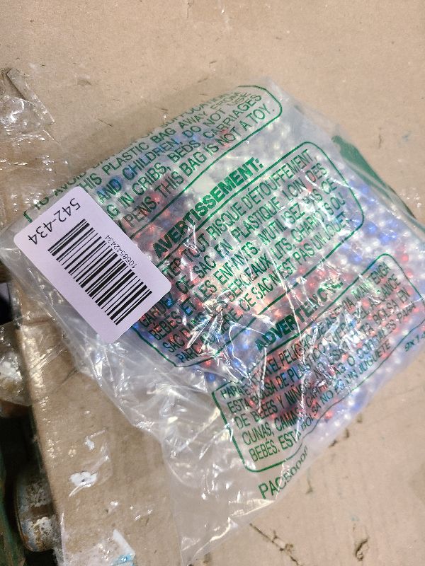 Photo 1 of 24 PCS Patriotic Bead Necklaces, 4th of July Beads Necklaces Bulk 4th of July Accessories 33 Inch Metallic Red/Silver/Blue Beaded Necklace for Patriotic Day, Carnival Party Favor