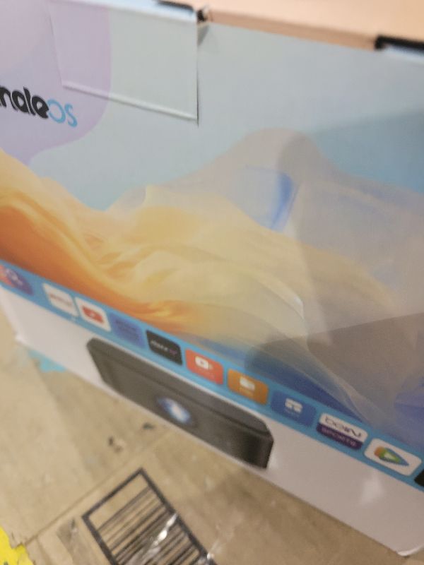 Photo 1 of [2025 Netflix-Licensed | 386+ Built-in Apps] DBPOWER E2 Smart Projector with WiFi and Bluetooth, Mini Projector 4K Support with Netflix, Youtube, Disney+, Hulu, Max, Crunchyroll w Portable Case