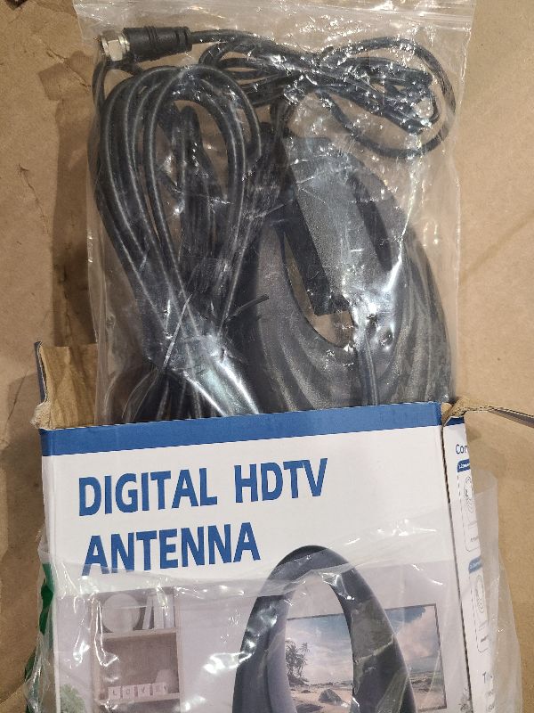 Photo 1 of 2025 TV Antenna Indoor/Outdoor VHF UHF Digital Antenna for Smart TV,Waterproof 2000 Miles for Local Channels with Amplifier 360° Receiving Support 4K 1080p HDTVs-16ft Long Cable