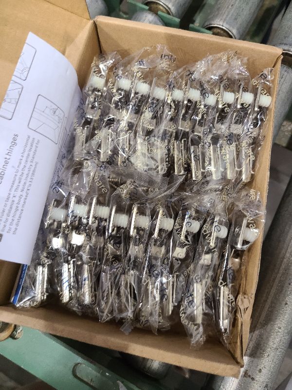 Photo 1 of 20 Pack 10 Pairs 1/2 inch Overlay Soft Close Hinges for Kitchen Cabinet Hinges Satin Nickel Hidden Hinges Stainless Steel Concealed Hinge self Closing