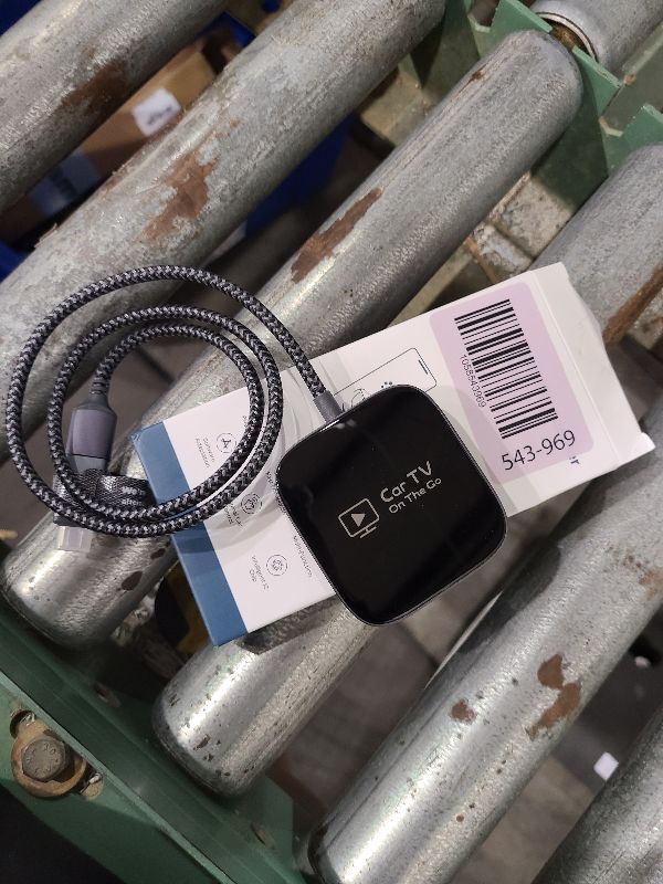 Photo 1 of 2-in-1 Wireless CarPlay Adapter for iPhone, 2025 Car TV Mate Pro with HDMI for Fire TV Stick [Glass Metal Case & Stable Bulit-in Braided Cable] Convert Wired Car Play to Wireless, Fit for 2016+ Cars