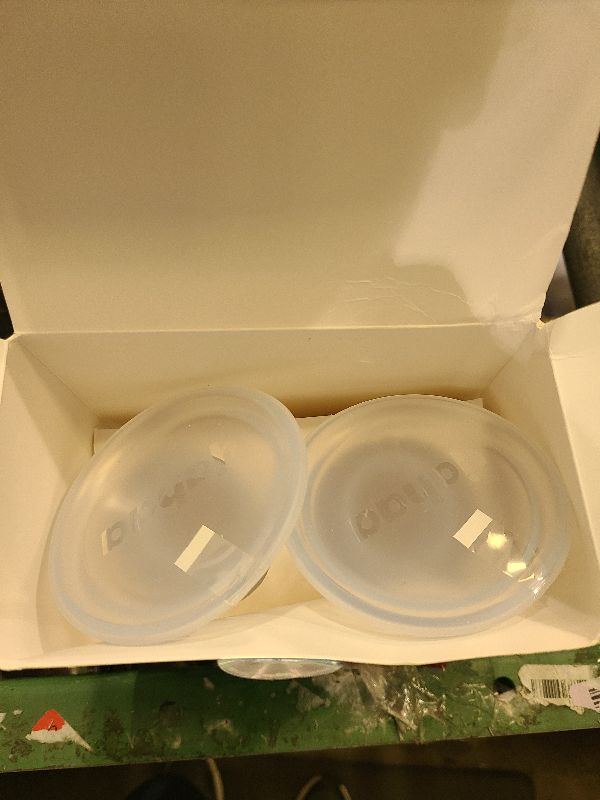 Photo 1 of 2 Sets Manual Breast Pump for Breastfeeding Essentials,Colostrum Collector with Spill Free Valve,Cap,Silicone,Clear,4oz