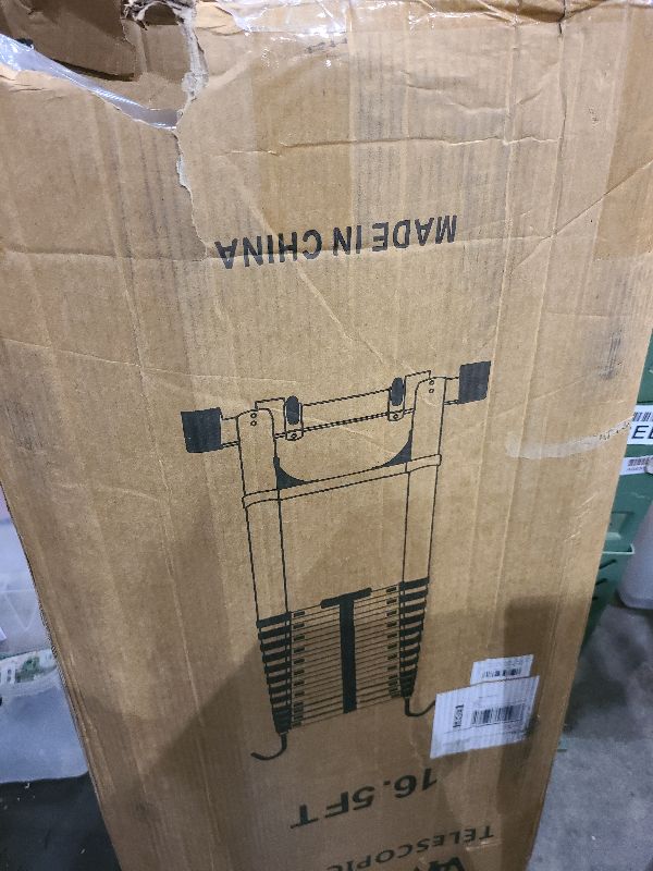 Photo 1 of 16.5 FT Telescoping Ladder with Hooks