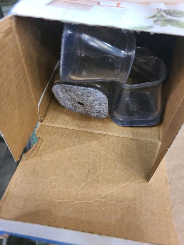 Photo 1 of 24 Pcs Chair Leg Floor Protectors Square, Silicone Felt Furniture Leg Pads Caps Covers for Hardwood Floors (Fit:1-1/16" to 1-5/8")