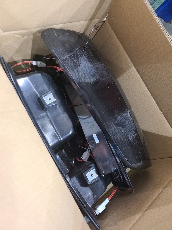 Photo 1 of (3 Pack) Black Smoke Lens Taillight Assembly + 3rd Brake Light for 2009-2018 Dodge Ram 1500, 2010-2018 Ram 2500 3500, Only Fit factory Halogen/incandescent and Without Projector Headlights Models