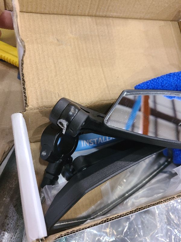 Photo 1 of 2 Pack Bike Mirrors, eBike Mirrors for Handlebars, 360° Adjustable Safety Bicycle Rear View Mirrors, Scratch Resistant Glass Lens, Bicycle Universal Fit Accessories