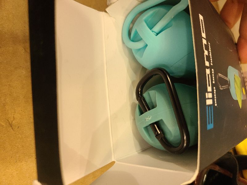 Photo 1 of 2 Pack Dog Poop Bag Dispenser with Built-in LED Flashlight, Pet Waste Bag Holder for Leash with Carabiner Clip for Lead Leash, 2 Rolls Leak-proof Doggy Waste Bags for Dog Walking, Blue,Eliamo