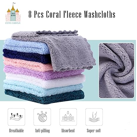 Photo 1 of **MSRP 9.99** Rayon Made from Bamboo with 8 Washcloths for Babies, Newborn, Infant, Natural Baby Stuff Towel