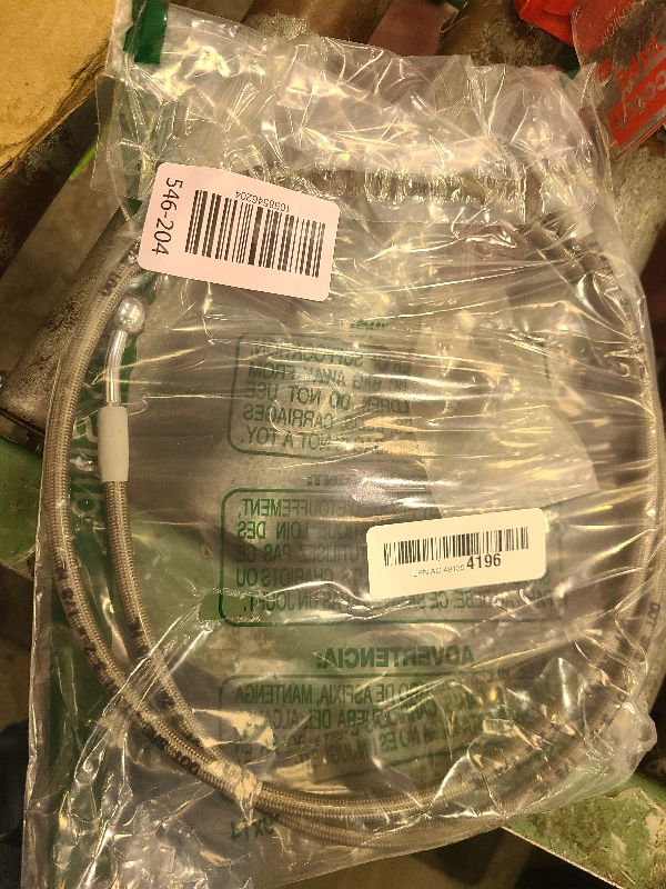 Photo 1 of 16" Ape Hanger Handlebar Front Brake Line Stainless Steel Braided Extended Brake Cable for 2004-up non-ABS Sportster XL & 18-up Softail