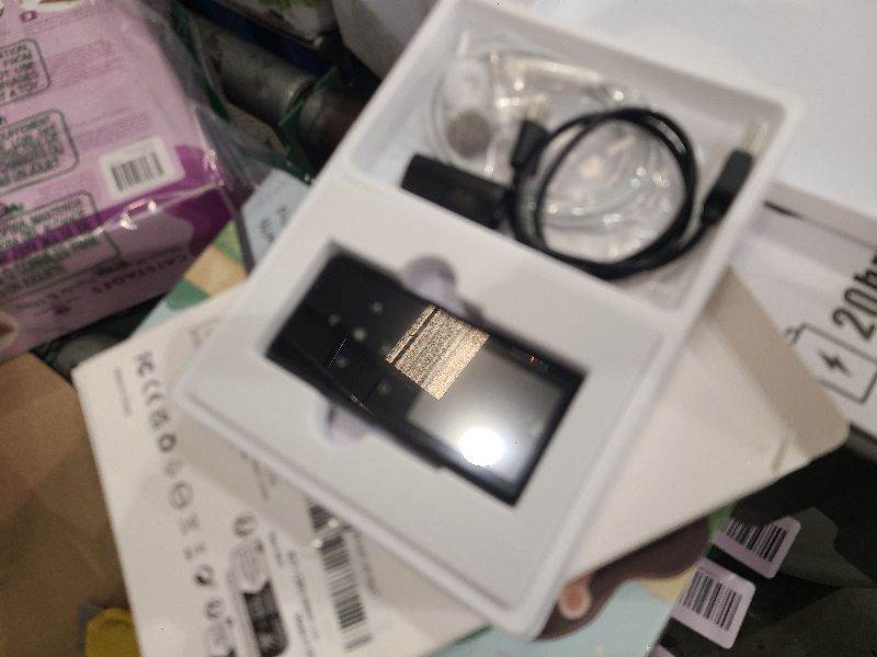 Photo 1 of 128GB MP3 Player with Bluetooth 5.2, AiMoonsa Music Player with Built-in HD Speaker, FM Radio, Voice Recorder, HiFi Sound, E-Book, Earphones Included