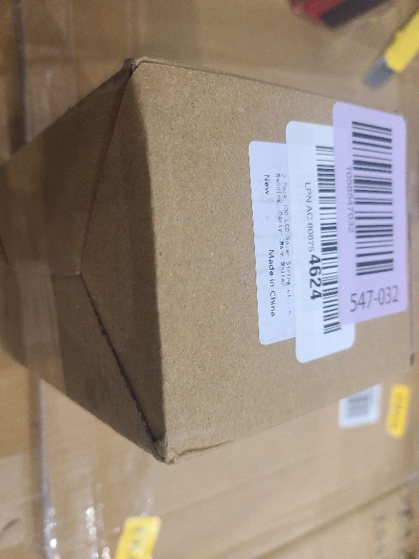 Photo 1 of 2 Pack 200 LED Solar String Lights, 85.2ft 8 Modes Solar String Lights for Outside, Waterproof and Solar Powered Outdoor String Lights for Holiday Christmas Yard Garden Tree Wedding Party (Warm White)