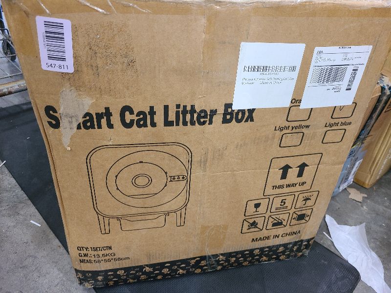 Photo 1 of [Meowra] Self-Cleaning Cat Litter Box, 75L XL Capacity(48x55x61cm), WiFi APP Control, Odorless Automatic Cat Toilet with Garage Bags