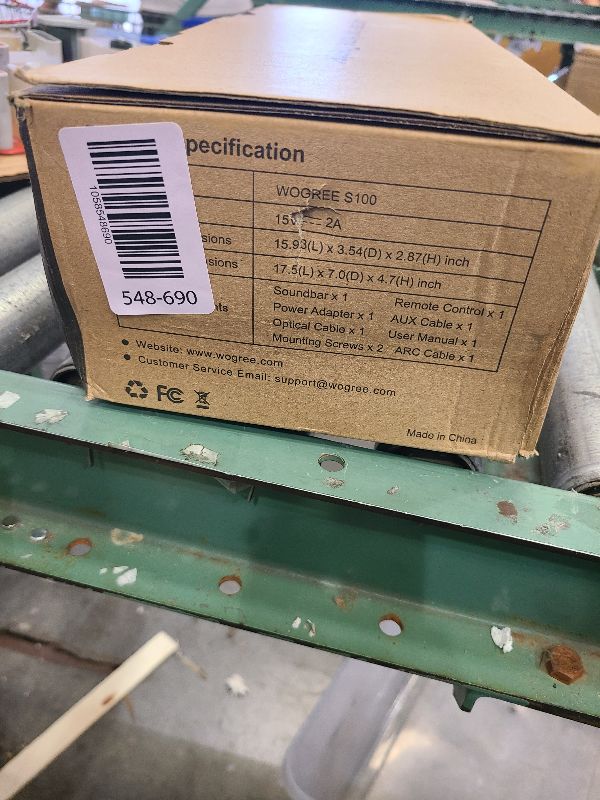 Photo 1 of 2.1ch Sound Bar for Smart TV with 6 Levels Voice Enhancement, Built-in Subwoofer, 16 Inches Bluetooth 5.3 TV Soundbar Speakers with ARC/Optical/AUX/USB Connection