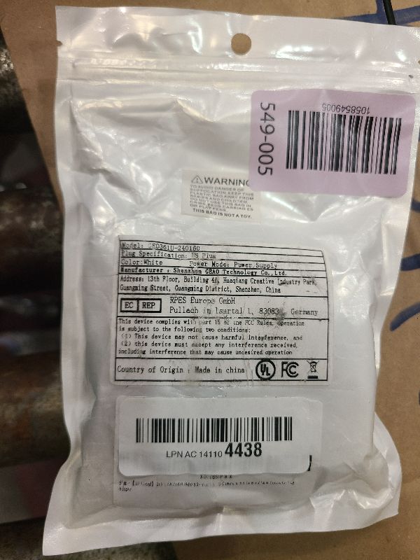 Photo 1 of ?UL Listed? 24V 1.5A Power Supply,24 Volt 1.5 Amp 36W Switching AC to DC Cord Adapter for DC 24V LED Light, Security Camera with 5.5mm x 2.1mm Connector Plug Adapter