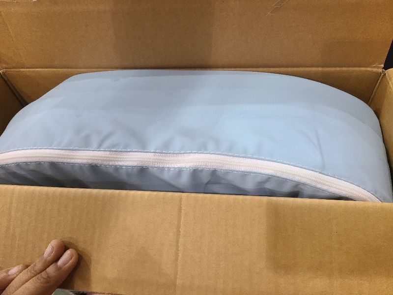 Photo 1 of My Brest Friend Professional Nursing Pillow | Ergonomic Breastfeeding Pillows | Ideal for Lactation Consultants, NICUs & More | Breastfeeding Essentials | Handy Side Pocket & Easily Wipes Clean, Blue