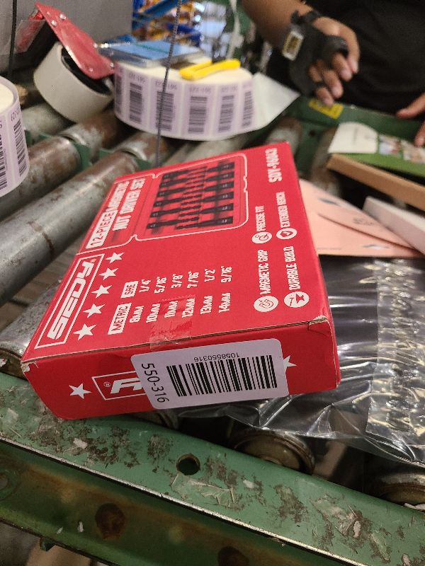 Photo 1 of 12-Piece Magnetic Nut Driver Set - Premium Impact Power Hex Nut Driver Drill Bit Master Kit, SAE & Metric, 1/4-Inch Quick-Change