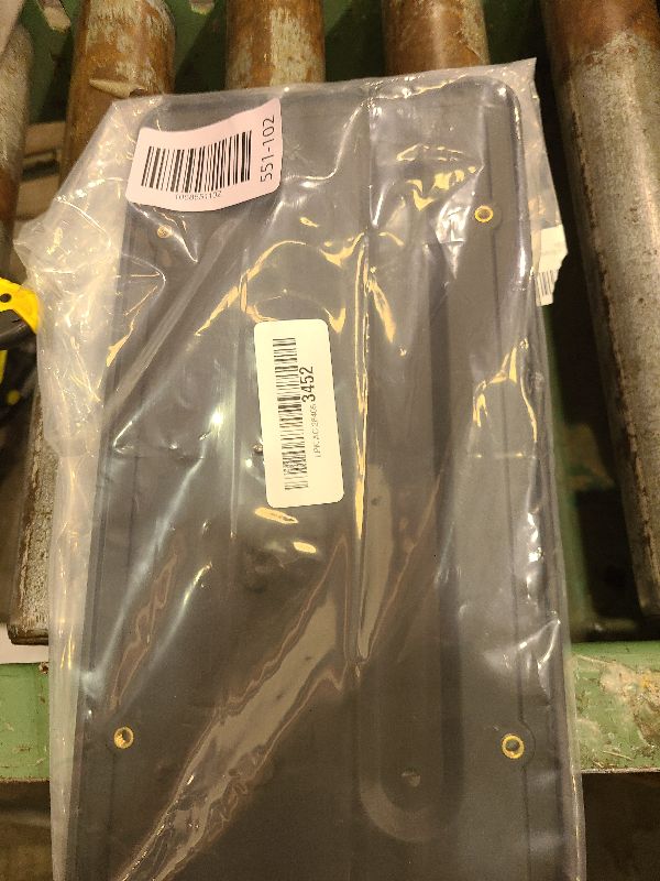 Photo 1 of 109684400B Rear License Plate Frames for Tesla Model Y and Model 3, Rear Plate Holder with Metal Stainless Steel Screws Cap and Screws, Rust Proof Rattle Proof Rear Plate Mounting Kit