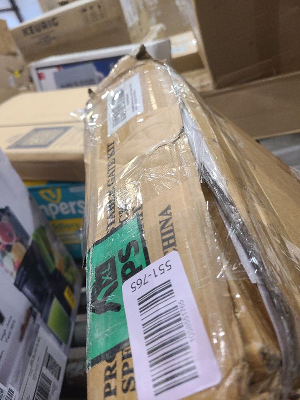 Photo 1 of Adjustable Chain Link Fence Gate Kit,Rust-Resistant PVC Coated Garden Gate for Outside,Durable Outdoor Gate for Garden Fence, Pathways, Yards, and Driveways, 26"-72" Wide x 5' High