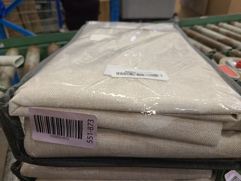 Photo 1 of 100% Blackout Shield Linen Blackout Curtains for Bedroom 96 Inches Long, Back Tab/Rod Pocket Living Room Drapes, Thermal Insulated Blackout Curtains 2 Panels Set, 50" W x 96" L,Cream