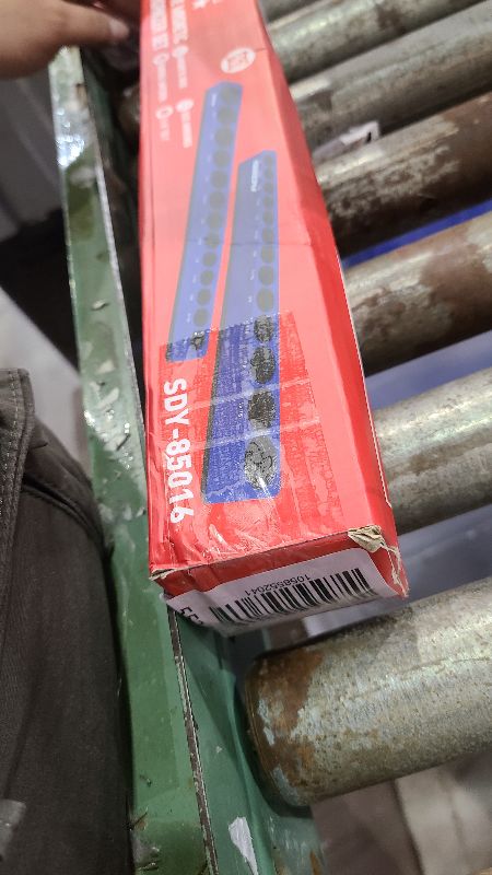 Photo 1 of 2-Piece 3/8"-Drive SAE Magnetic Socket Organizer Set (Holds 26 Sockets) - Detachable Tool Tray with 5mm Magnetic Base, Screw-Fixed Design & Heavy-Duty Modular Storage for Garage/Home Workshop