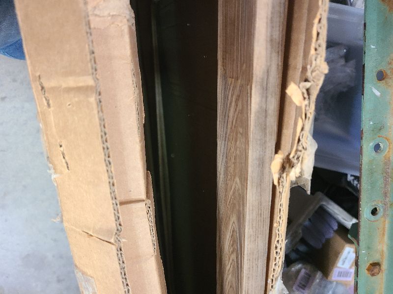 Photo 1 of 28"x36" Solid Wood Bathroom Mirror Tempered Glass for Wall Mounted, Rustic Wood Frame Wall Mirror Decorative for Living Room Bedroom Vanity Mirror, Rustic Brown