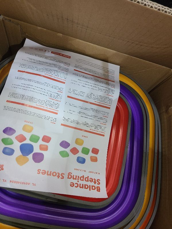 Photo 1 of 11PCS Stepping Stones For Kids,Durable Non-Slip Balance Stones For Toddlers,Indoor & Outdoor Obstacle Course Toys,Develops Balance & Gross Motor Skills,Gifts for Girls Boys (colorful)