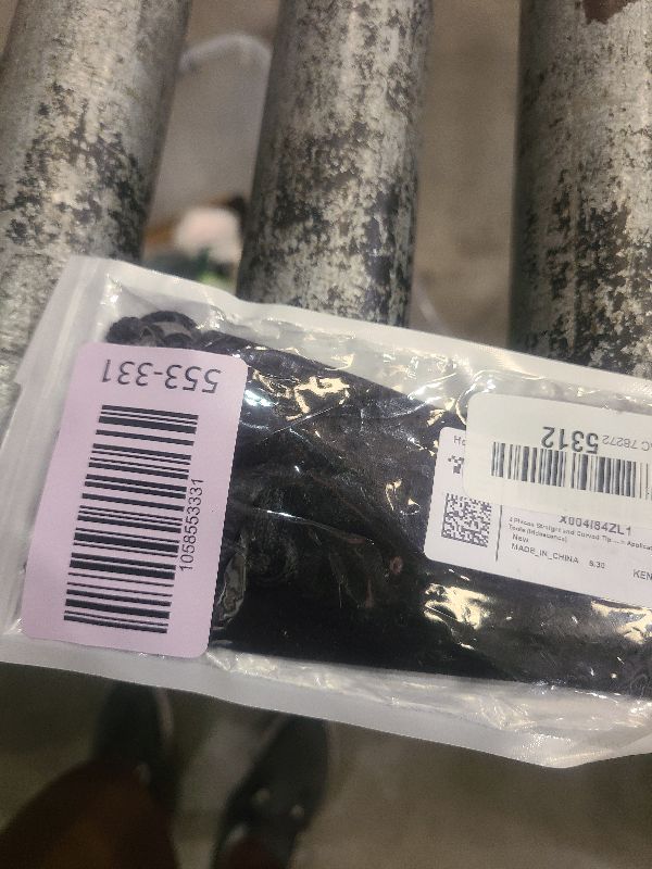 Photo 1 of 2 Pieces Straight and Curved Tip Tweezers Eyelash Extension Tweezers, Stainless Steel False Lash Application Tools (Iridescence)