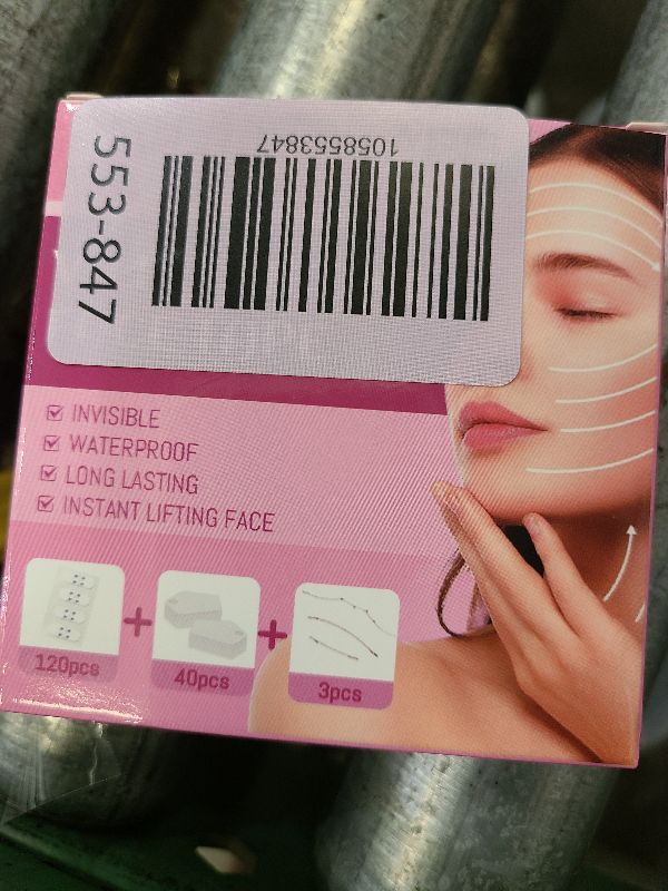 Photo 1 of 160PCS Face Tape Neck Tape Neck Tape Lifting Invisible With String, Silicone Anti Wrinkle Facial Patches V-Shaped Instantly for Facial Wrinkles, for Dounle Chin Forehead Skin Firming