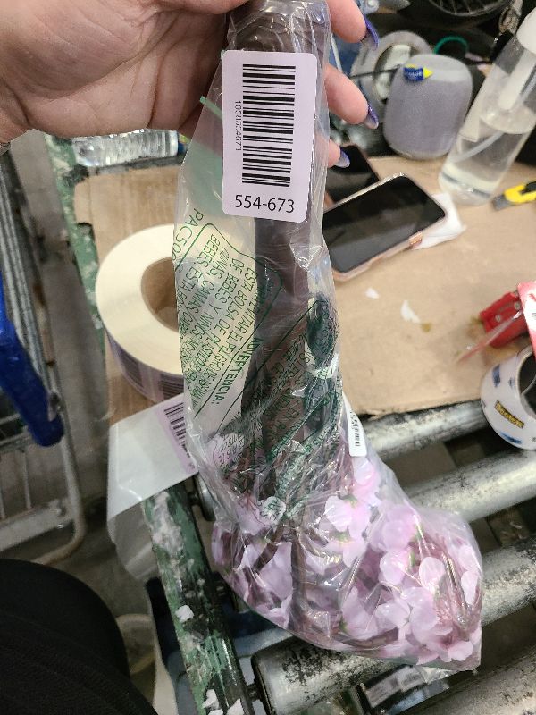 Photo 1 of 24 Inch Lighted Cherry Blossom Tree - 28 LED Lights Artificial Bonsai Tree with 84 Lush Flowers, Timer Battery/USB Operated Pink Light Up Tabletop Tree for Spring Wedding Party Indoor Outdoor Decor