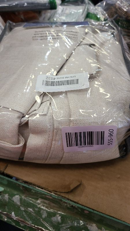 Photo 1 of 100% Blackout Shield Linen Blackout Curtains for Bedroom 108 Inches Long, Back Tab/Rod Pocket Living Room Drapes, Thermal Insulated Blackout Curtains 2 Panels Set, 50" W x 108" L,Cream