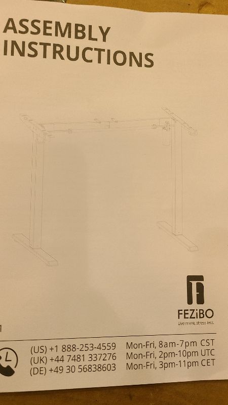 Photo 1 of Standing Desk Frame, Height Adjustable Desk 35.3"x14"x5" Inch Metal Bracket (only frame)