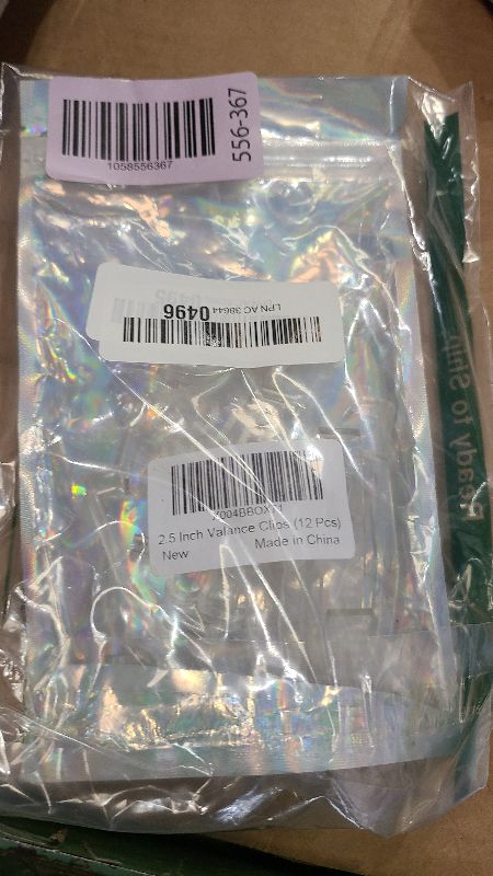 Photo 1 of 12 Pcs Valance Clips for Blinds, 2.5 Inch Blind Hidden Valance Clips Replacement for Horizontal Window Blinds Valance