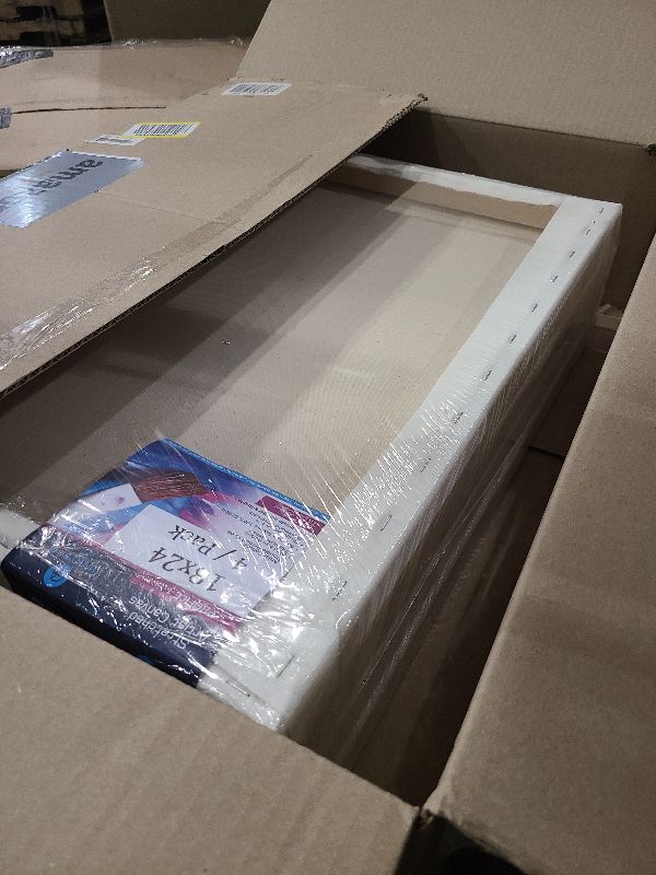 Photo 1 of 18x24 | 4 Pack | Stretched Gallery Artist Canvas | 1.5 Inch Deep | Premium Quality | Suitable for All Painting Mediums | Handcrafted in North America