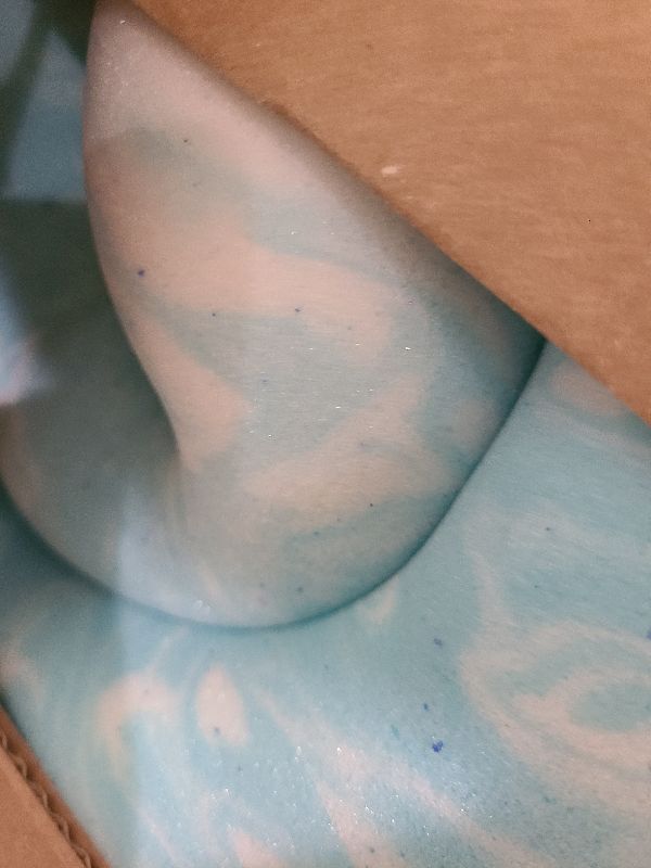 Photo 1 of 2 Inch 5-Zone Queen Memory Foam Mattress Topper, Gel Infused Foam Mattress Topper for Pressure Relief, CertiPUR-US Certified Queen Bed Topper,Blue, 60"×80"