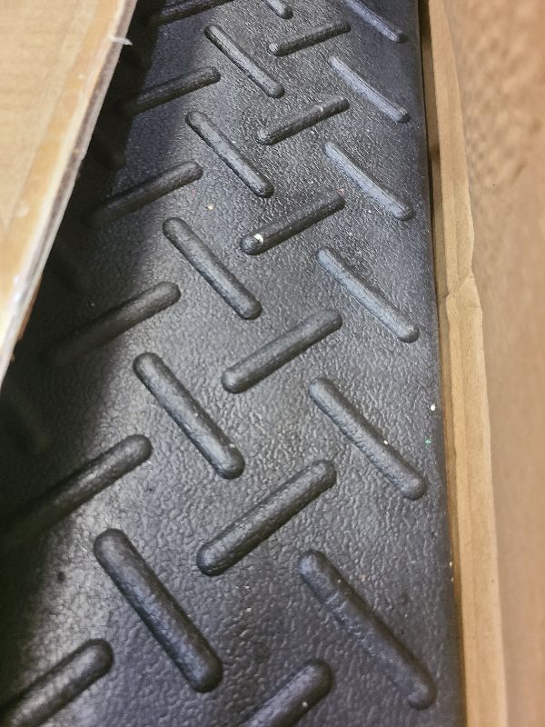 Photo 1 of 2 Pcs 2" Rise Rubber Curb Ramp Threshold Ramps,2" H 38.5" L 9.5" W.Heavy Loading 2 Tons(4400 LB) Capacity,Car Slope for Driveway Dock Bike Vehicle Warehouse Motorcycle. (2" H)