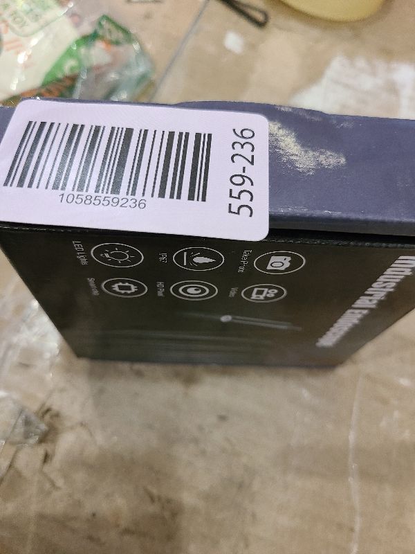 Photo 1 of 16.4ft Endoscope Camera with Light for iPhone and Android, 1920P HD IP67 Waterproof Borescope with 8 Adjustable LED Lights, Semi-Rigid Snake Camera, 7.9mm Black