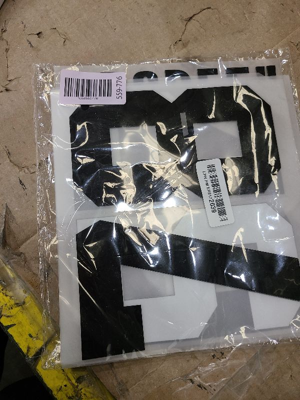 Photo 1 of 190 Pcs Iron on Letters Iron on Numbers Alphabets Fabric Stickers 8 Inch and 3 Inch Number Patches 2'' Heat Transfer Letters for Clothing DIY Crafts Sports Team Uniform(Classic Style,Black)