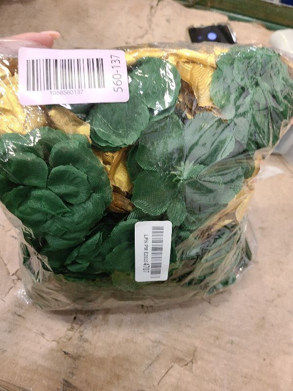 Photo 1 of 108pcs Roses Head Flowers with Stem - Emerald Green Gold Artificial Flowers Rose Bulk - Silk Rose Fake Flower for Wedding Bouquet Decor DIY Baby Shower Centerpieces St Patrick's Day Decoration