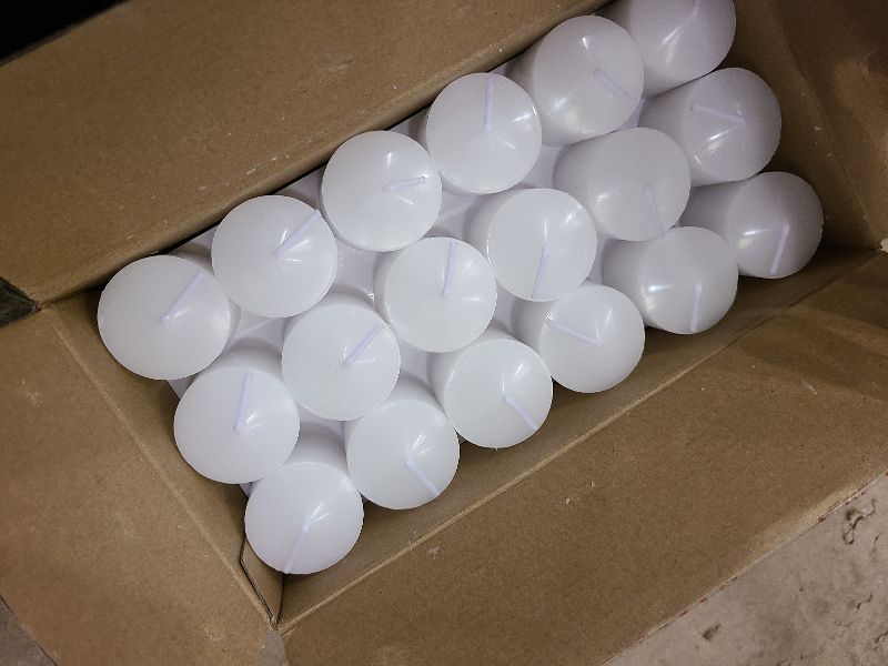 Photo 1 of 10 Hour White Votive Candles for Weddings Party Spa and Emergency, Set of 36 Unscented Bulk Candles for Restaurants and Home Decoration