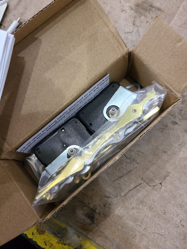 Photo 1 of 2 Pieces High Torque Long Shaft Clock Movement Mechanism with 5 Different Pairs of Hands Clock Repair Parts Replacement