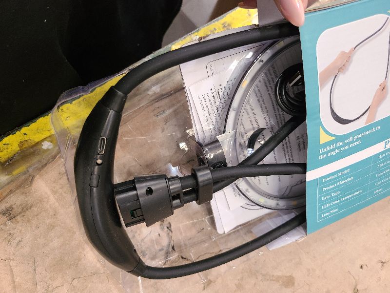 Photo 1 of 10X 30X Large Hands Free Magnifying Glass for Reading, Magnifying Glass with 3 Color LED Light, Flexible Gooseneck Magnifier for Reading,Sewing,Close Work, Seniors