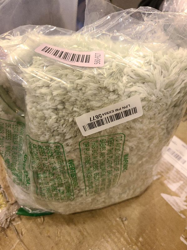 Photo 1 of **MSRP 30.89** OLANLY Luxury Toilet Rugs U-Shaped 24x20, Extra Soft and Absorbent Microfiber Bathroom Rugs, Non-Slip Plush Shaggy Bath Mat, Machine Wash Dry, Contour Bathroom Mats for Toilet Base, Sage Green