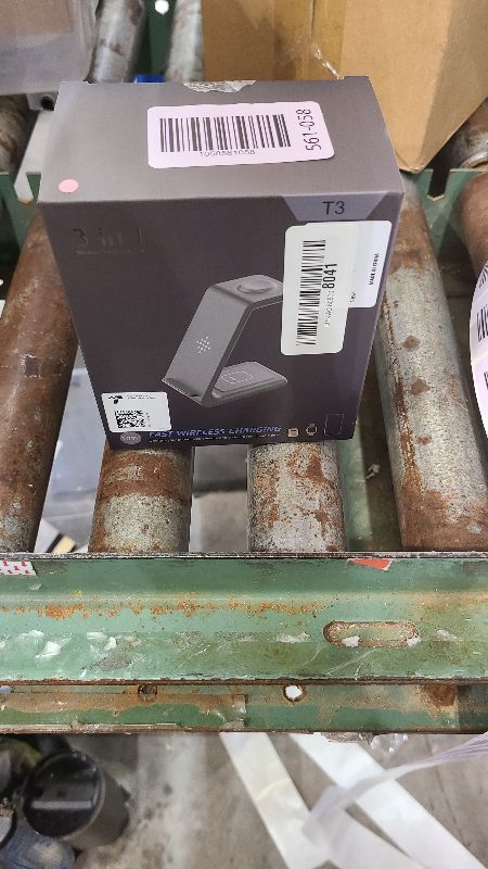 Photo 1 of 3 in 1 Wireless Charging Station, 2025 Upgraded Fast Desk Charger Station for iPhone 16 15 14 13 12 Pro Max Plus, Charger Stand for Apple Watch 10 9 8 7 6 5 4 3 2 SE, Airpods 4 3 2 Pro(Pink)