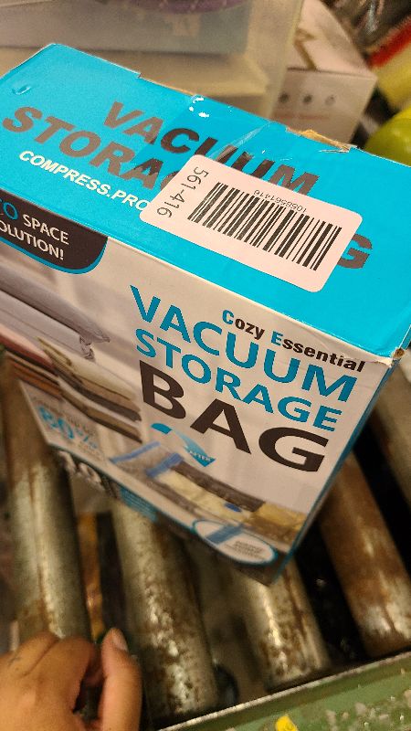 Photo 1 of 10 Pack Vacuum Storage Bags, Space Saver Bags (2 Jumbo/2 Large/3 Medium/3 Small) Compression Storage Bags for Comforters and Blankets, Vacuum Sealer Bags for Clothes Storage, Hand Pump Included