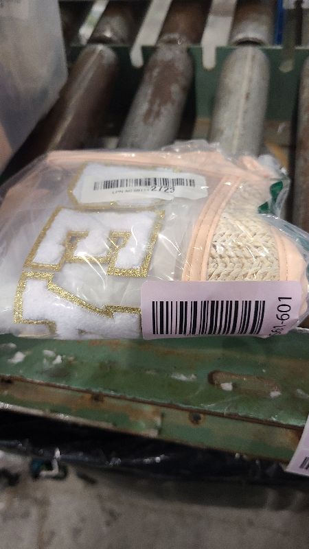 Photo 1 of 2 Pcs Boho Straw Clear Makeup Letter Pouch, Sunscreen SPF Bag Pouch, Waterproof Beach Toiletry Bag Accessories for Women