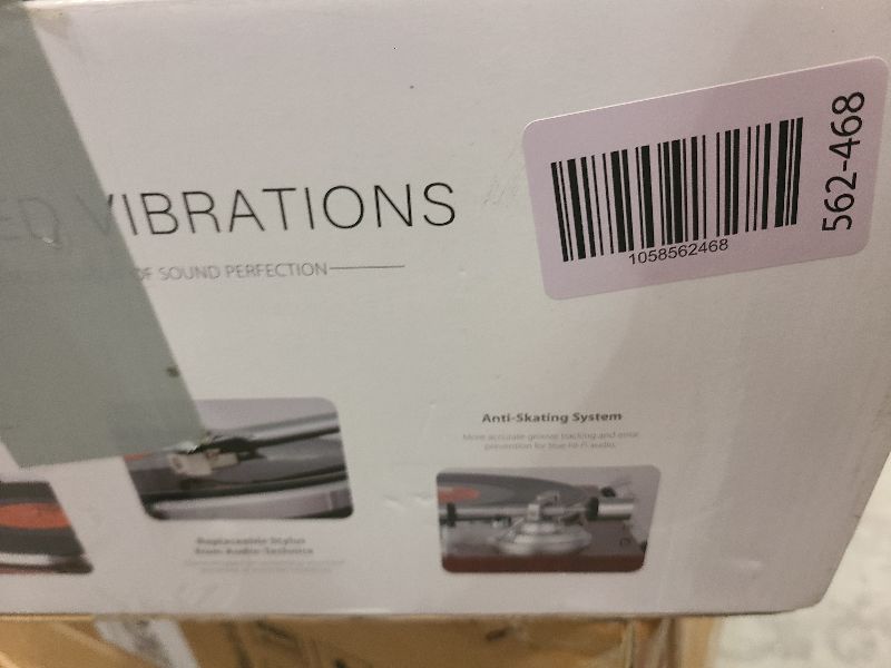 Photo 1 of 1 by ONE Belt Drive Turntable with Bluetooth Connectivity, Built-in Phono Pre-amp, USB Digital Output Vinyl Stereo Record Player with Magnetic Cartridge, 33 or 45 RPM