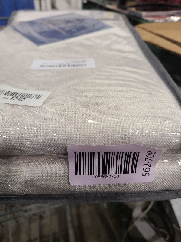 Photo 1 of 100% Blackout Shield Linen Blackout Curtains for Bedroom 96 Inches Long, Back Tab/Rod Pocket Living Room Drapes, Thermal Insulated Blackout Curtains 2 Panels Set, 50" W x 96" L, Beige