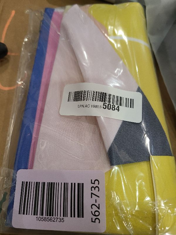 Photo 1 of 2Pcs Yellow Pencil Shape Blackout Curtains for Classroom Door Window, Office, Porch, Room Cover Shade